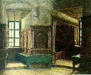 johan krouthen interior fran gripsholms slott France oil painting artist